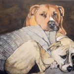 Multiple Pet Portrait- Painting of Two Dogs