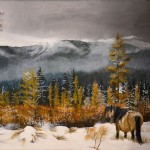 mountains-horse-painting